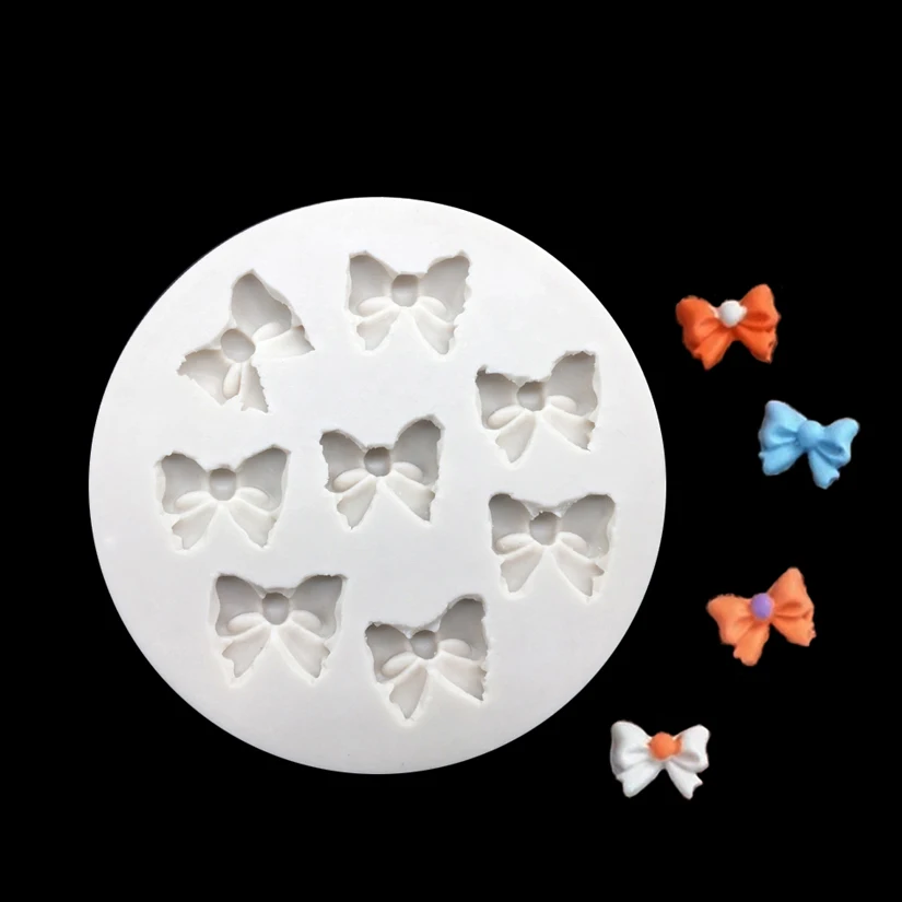 Bows Silicone Mold Sugarcraft Cupcake Chocolate Baking Mold Fondant Cake Decorating Tools