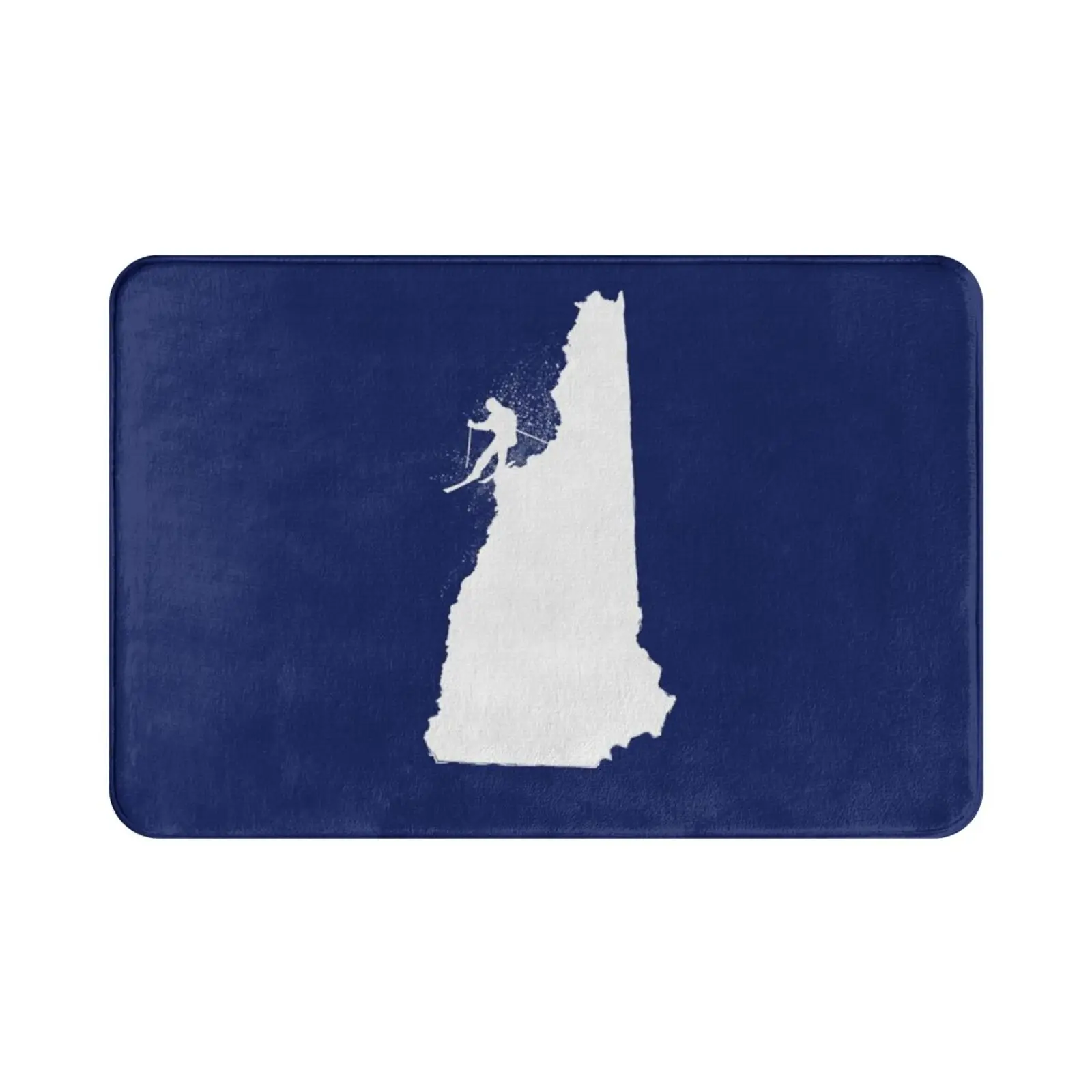 Ski New Hampshire Granite State Skier Carpet Mat Rug Cushion Soft Ski New Hampshire White Mountains Loon Bretton Woods