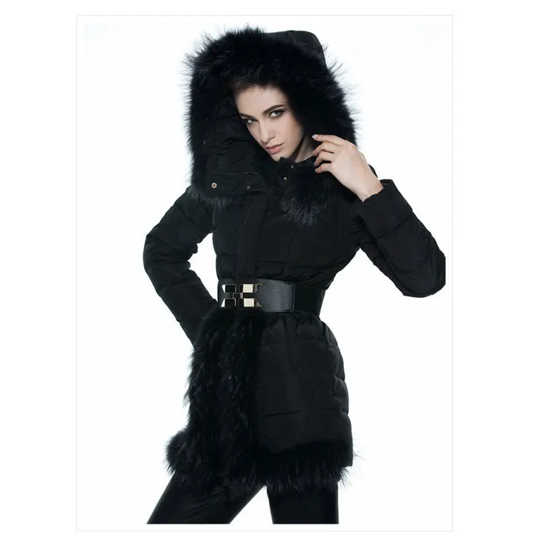 2023 Winter Boollili Duck Down Jacket Woman Hooded Large Fur Collar Korean Down Coat Detachable Sleeve Women's Jackets