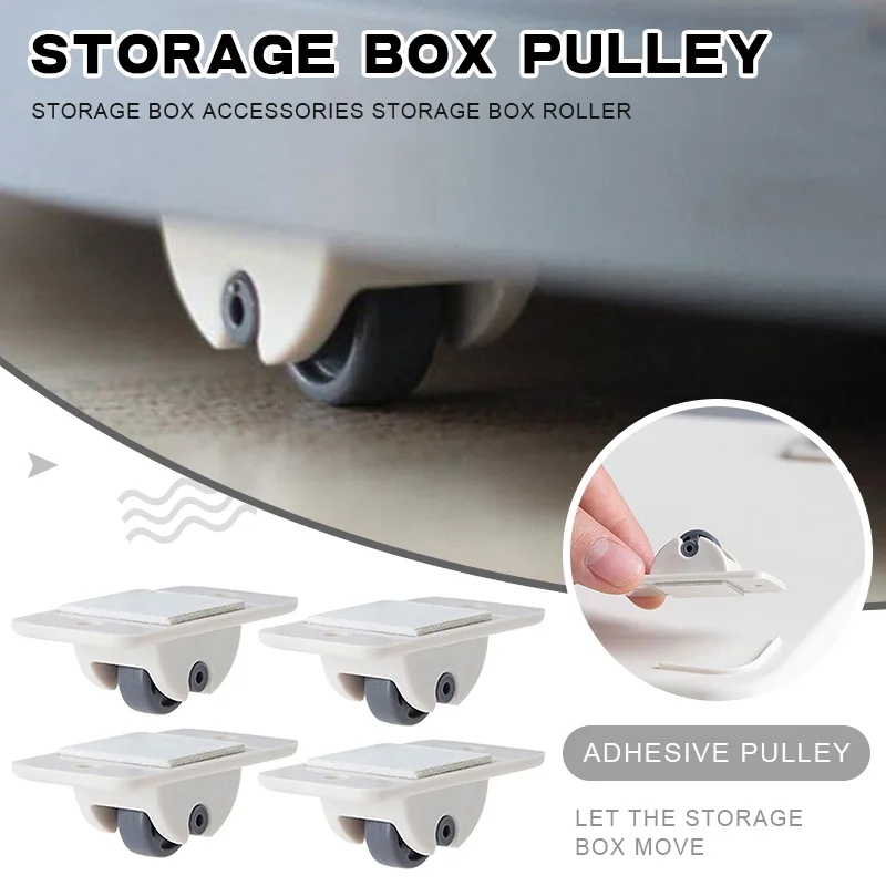 New Hot Fixed Rail Wheels Plastic One-way Small Wheels Pastetable Directional Wheel Hardware Accessories for Storage Box SMR88