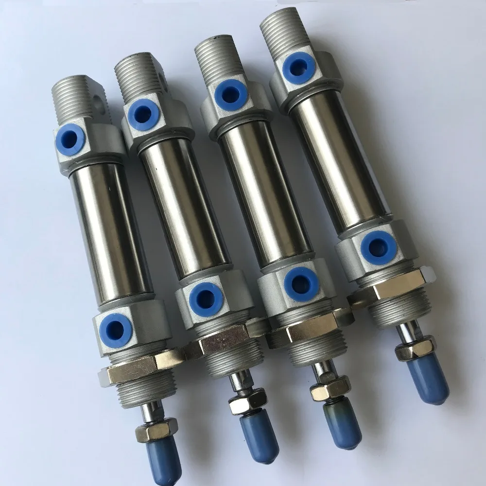 Bore 10/12/16/20/25mm stroke 25/50/75/100/125/150/200/250/300mm DSNU series ISO6432 mini round pneumatic cylinder