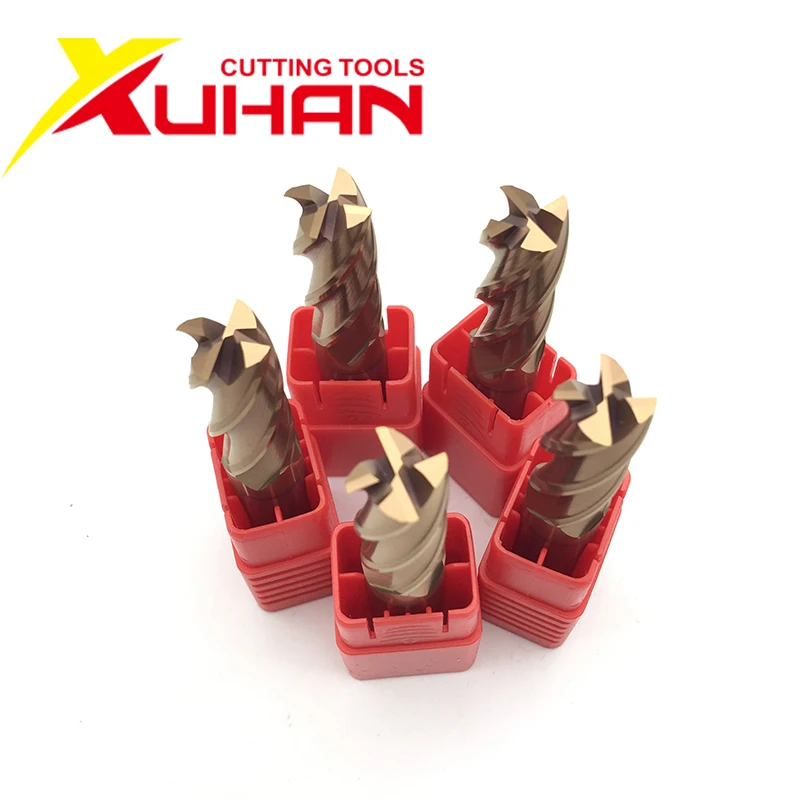 3.9mm 9mm 7.9mm HRC55 Carbide end mill 4Flutes Milling Cutter Alloy Coating Tungsten Steel cutting tool CNC maching Endmills