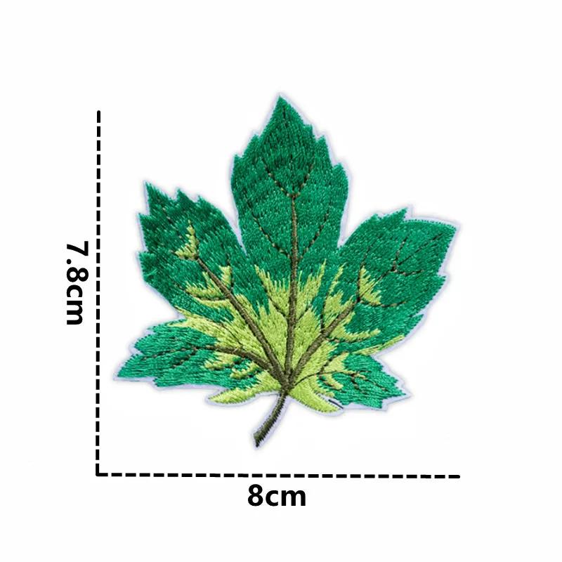 9Pcs/Pack Maple Leaf Embroidery Patches Iron On For Clothes Jacket T-shirt Bag DIY Hat Appliques Craft Decoration Sticker Badges