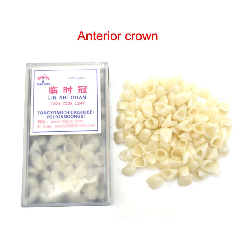 2packs Posterior&Anterior Dental Temporary Tooth Crown Dentistry Lab Material