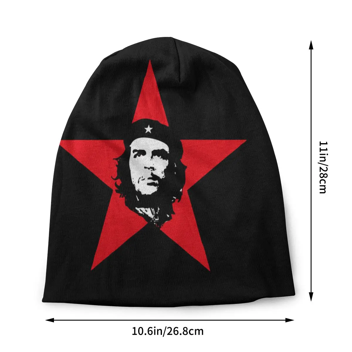 Che Guevara Skullies Beanies Cuba Cuban Hat Hip Hop Autumn Winter Outdoor Unisex Caps Adult Summer Warm Dual-use Bonnet Knit Hat