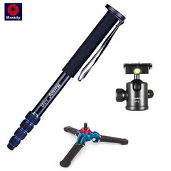 Manbily A-222 Aluminum Photography Stand Digital SLR Camera Monopod Additional Base & Ball Head mini high quality  camera tripod