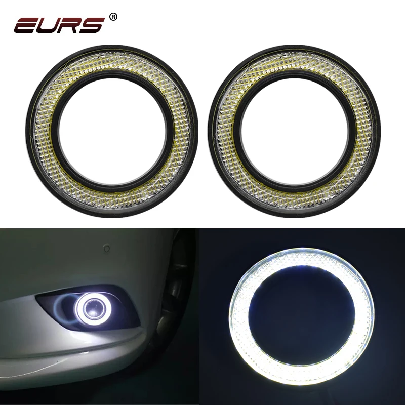 2PCS LED Angel Eyes Bulb Halo Ring Lamp Car Daytime Running Light  2.5