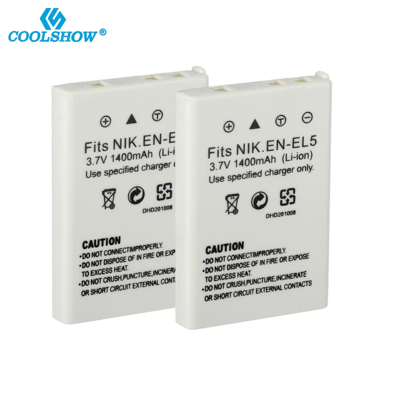 ENEL5 EN EL5 EN-EL5 1400mAh Bateria para Nikon Coolpix P90 P100 P5000 P5100 5200 7900 P6000 P500 P510 P520 530 Baterias Da Câmera