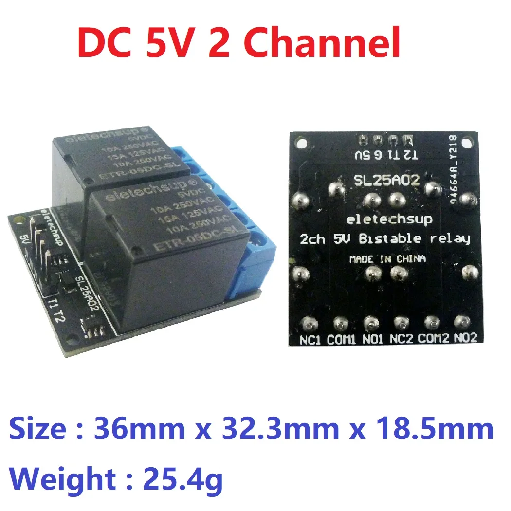 5V-24 1-4CH Flip-Flop Relay Module Bistable Self-locking Trigger Time Switch Turn on/off PLC Board