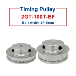 GT2-100T Pulley Bore 6/6.35/8/10/12/12.7/14/15/16/17/19/20/22 mm Pulley Wheel Match with 6/10 mm GT2-timing belt For 3D Printers