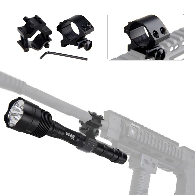 10000Lumens 3xled Green/Red/White LED Flashlight 1 Mode Tactical Hunting Light+Rail Mount+Remote Switch+3*18650+USB Charger