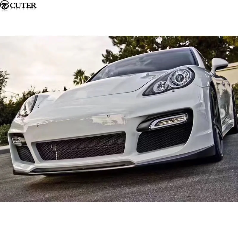 970 Carbon Fiber Frp Front Bumper Rear Bumper Side Skirts Rear Spoiler for Porsche Panamera 970 Car Body Kit 10-17