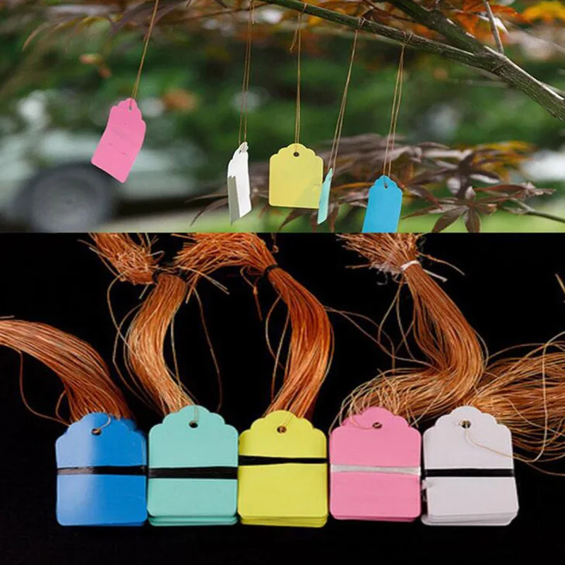 

100pcs PVC Plant Tags Labels Flower Pots Hangling Markers Sign Tree Waterproof Tags Herbs Garden Tools Supplies Colorful