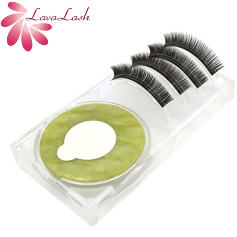 10pcs 2 in 1 Acrylic False Eyelashes Stand Pad Eyelash extension Glue Pad Tray Lashes Grafting Assistor Station Essential Tools