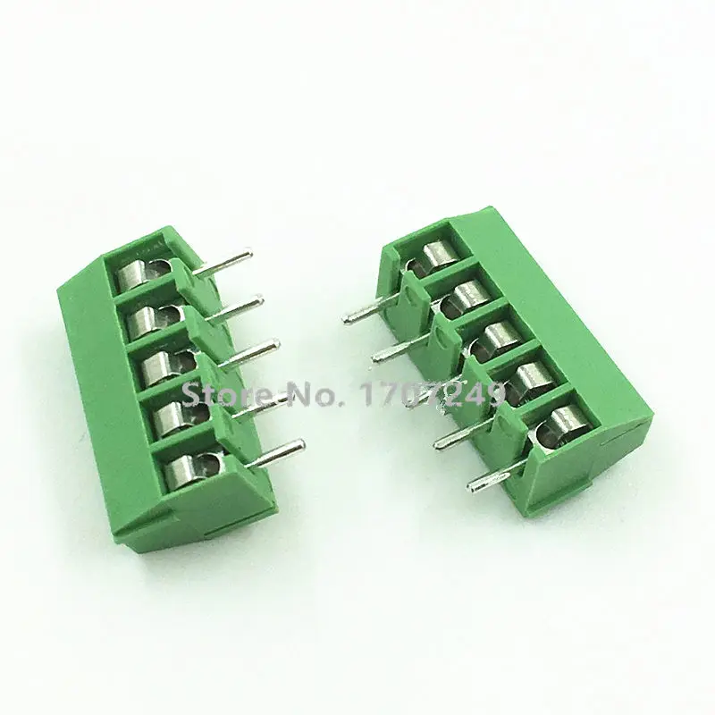 100Pcs KF350-3.5mm 2P/3P/4P/5/6Pins KF350-2P-3P-4P-5P-6P KF350 2-6Pin 3.5mm Straight Pin PCB Screw Terminal Block Connector ROHS