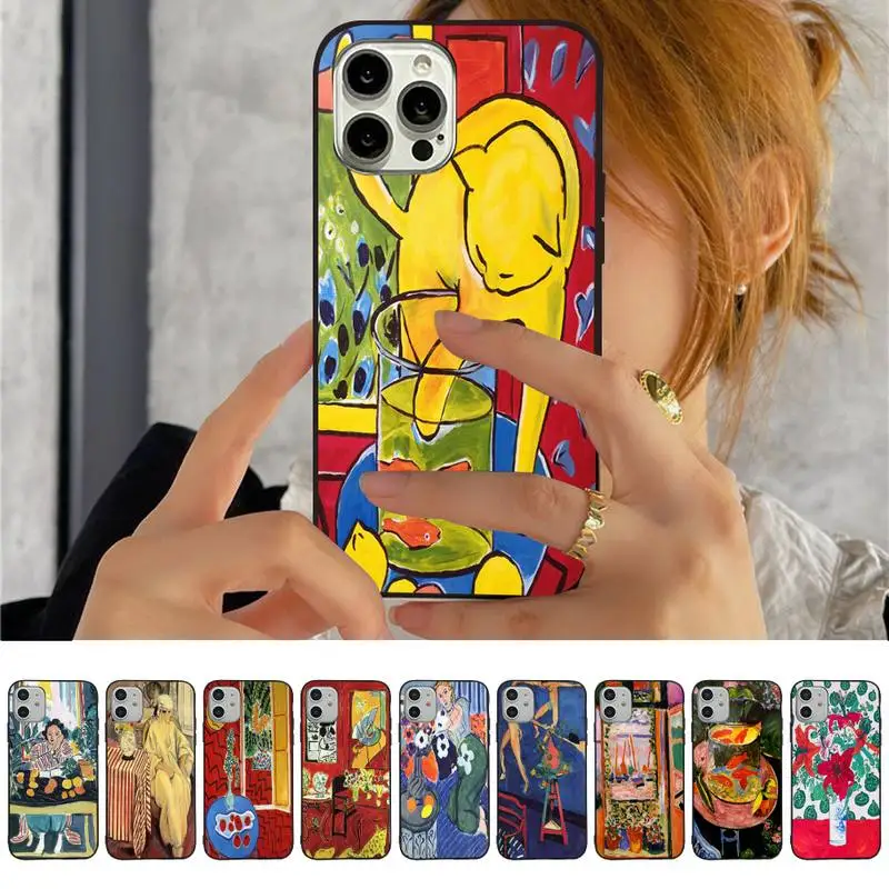 Henri Matisse Art Painting Phone Case For iPhone 13 11 8 7 6 6S Plus X XS MAX 5 5S SE 2020 XR 11 pro DIY Funda