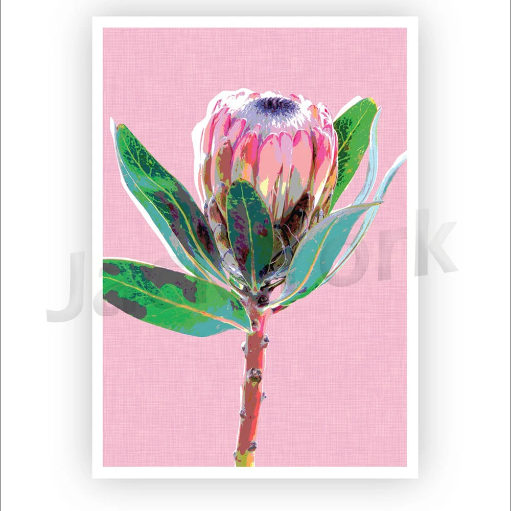 Protea Print,  Wall Art, South African Flowers, Themed Floral Print Set, Botanical Prints