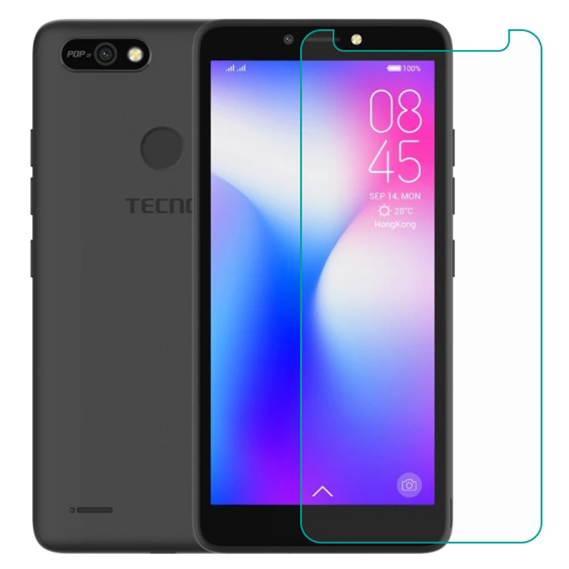 

Tempered Glass For Tecno POP 2F (B1F) GLASS 9H 2.5D Protective Film Explosion-Proof Clear LCD Screen Protector Phone Cover