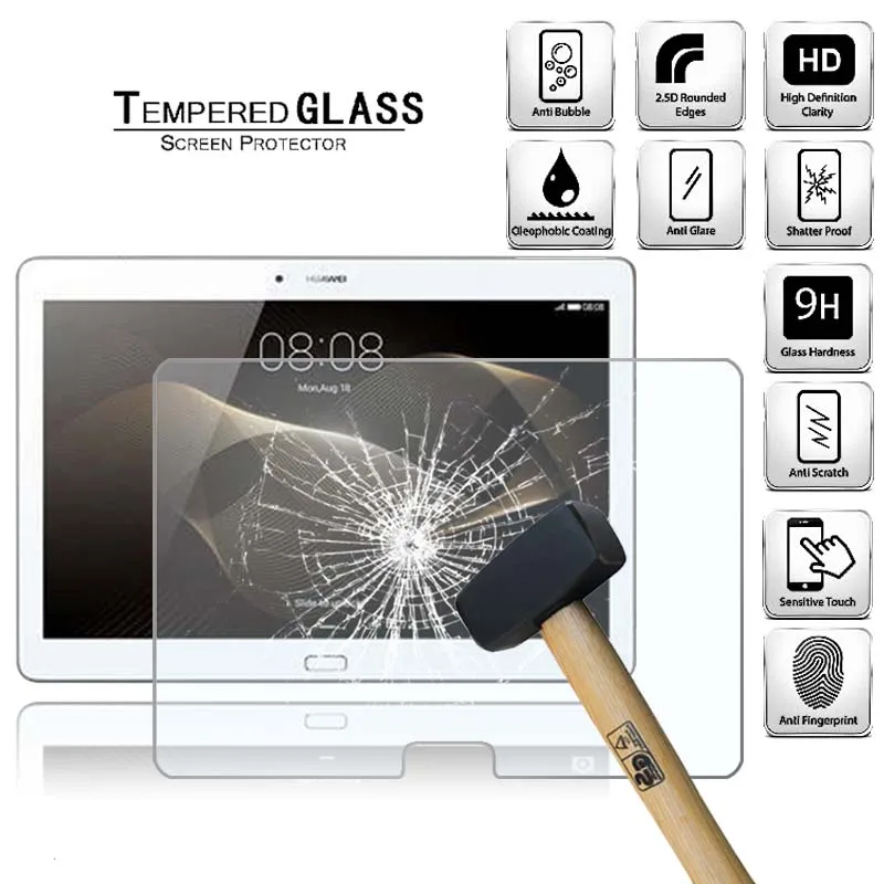 

Защитная пленка для экрана планшета, закаленное стекло для Huawei MediaPad M2 10, защита от отпечатков пальцев