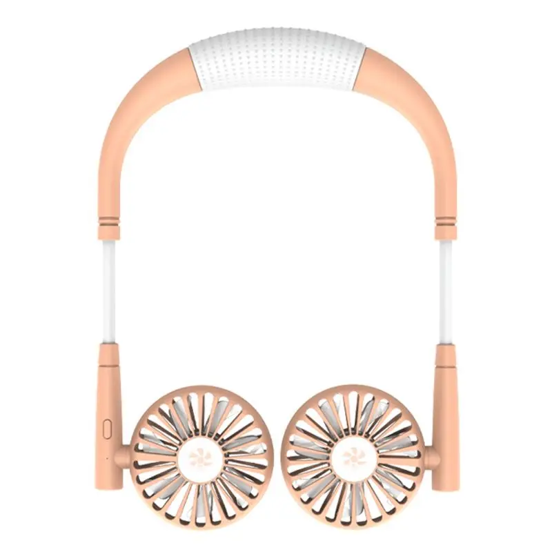 1 комплект USB Перезаряжаемый подвесной шейный вентилятор 3 скорости Регулируемый воздушный охладитель Q81F