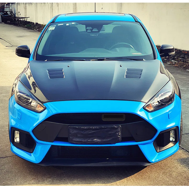 Matte Black 5D Air Intake ABS สําหรับ 2015-2018 Focus ST Ram MK3 4D ซีดาน