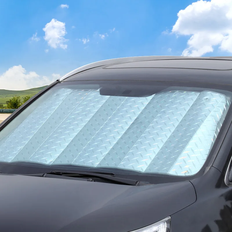 Car Sunshade UV Protection Curtain Car Foil Sunshade Windshield Sunshade Cover Front Window Sunshade