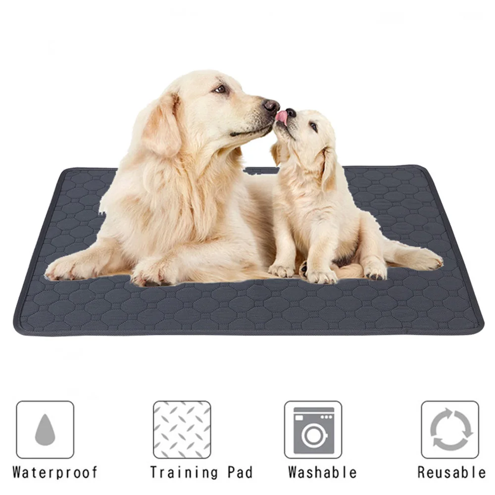 Washable Pet Dog Diaper Mat Waterproof Reusable Training Pad Urine Absorbent Environment Protect Diaper Mat Dogs Car Seat Cover