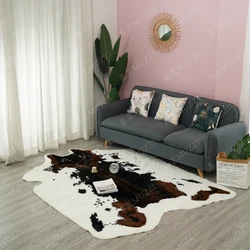 Large Carpet Imitation Animal Skin Carpet Non-slip Cow Zebra Area Rugs And Carpets For Home Living Room