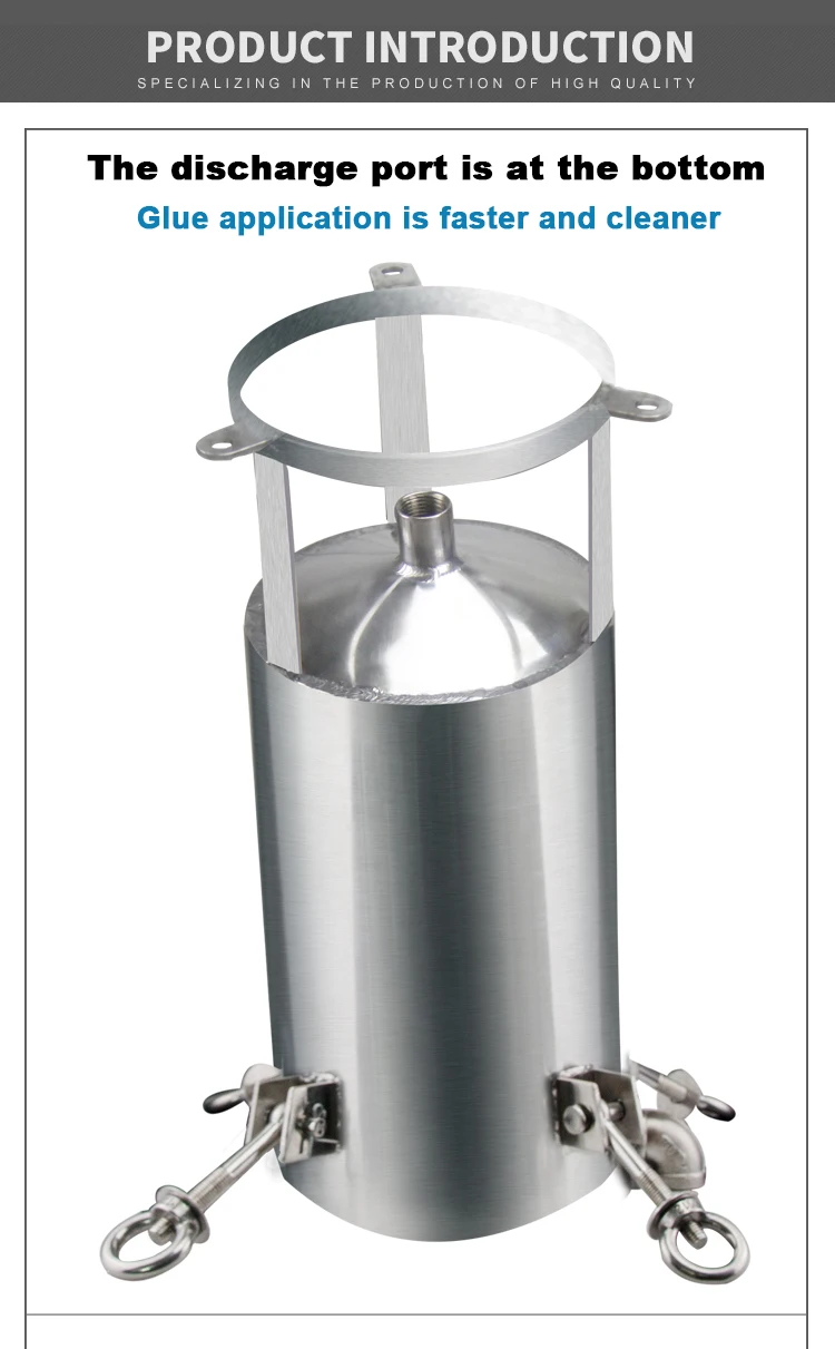 BOYEE 304 dispensing bucket Liquid glue dispensing stainless steel pressure tank  Dispensing storage tank 1L 2L 3L 5L10L 15L