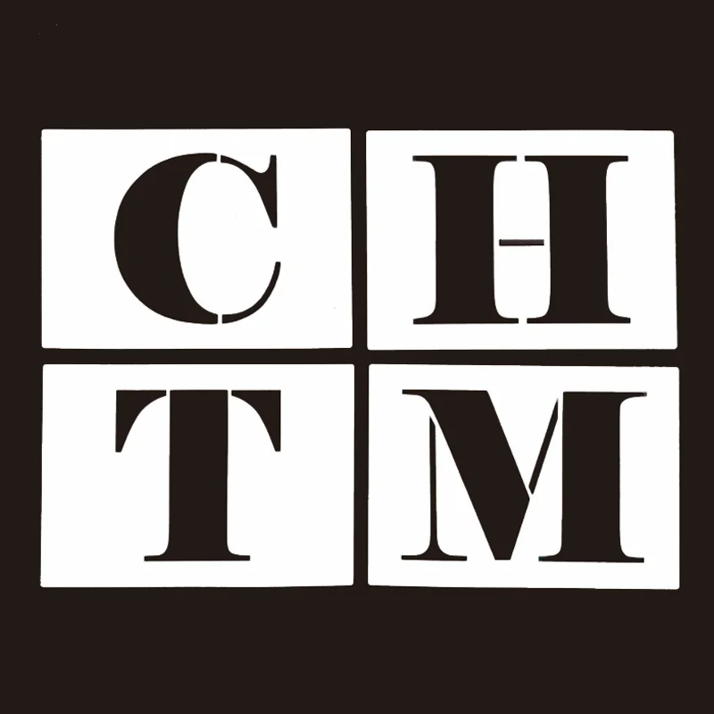 Large Letters Merry Christmas Painting Template Hand-painted Inkjet DIY Coloring Embossing Stencil Scrapbooking Decor Reusable