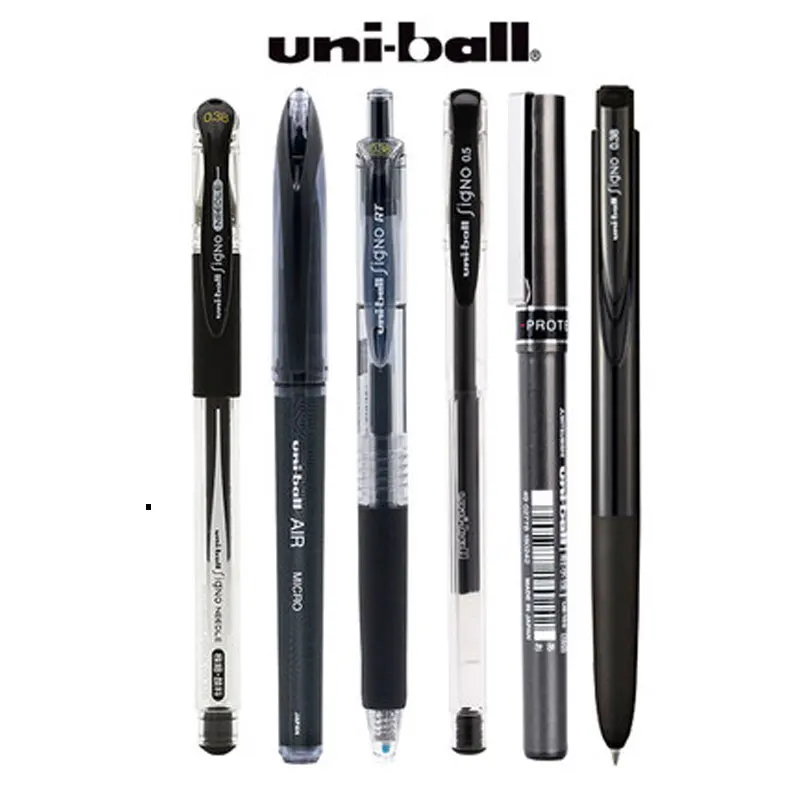 UNI Gel Pens Uniball Pen Set  0.5/0.38mm Black Press Test Pens For Office & School Student Stationery