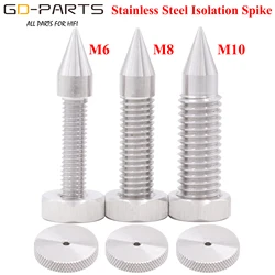 M6 M8 M10 SUS-316 Stainless Steel Speaker Spike Cone Hifi Audio AMP Monitor Subwoofer Chassis Isolation Stand Foot Leg Damper 1P