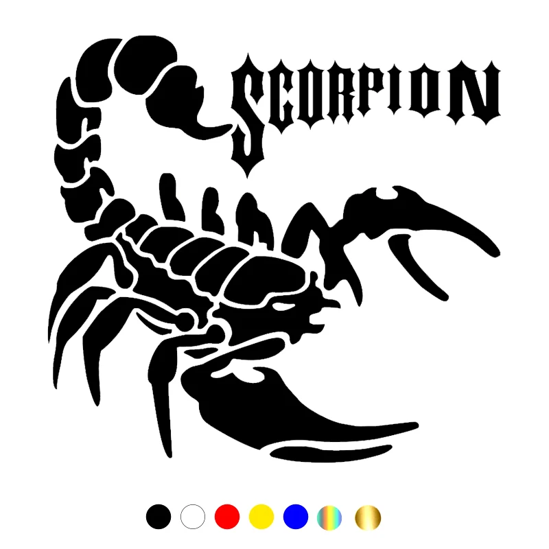 CS-1311#15*14.2cm Scorpion funny waterproof car sticker vinyl decal white/black for auto car stickers styling