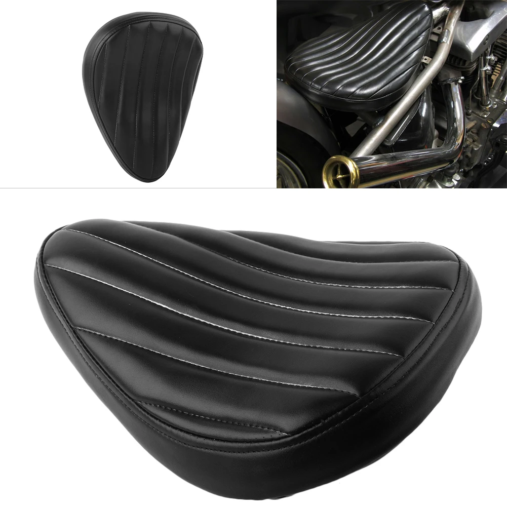 

Universal Motorcycle Driver Solo Seat Cover Leather For Harley Honda Yamaha Kawasaki Suzuki Sportster Bobber Chopper