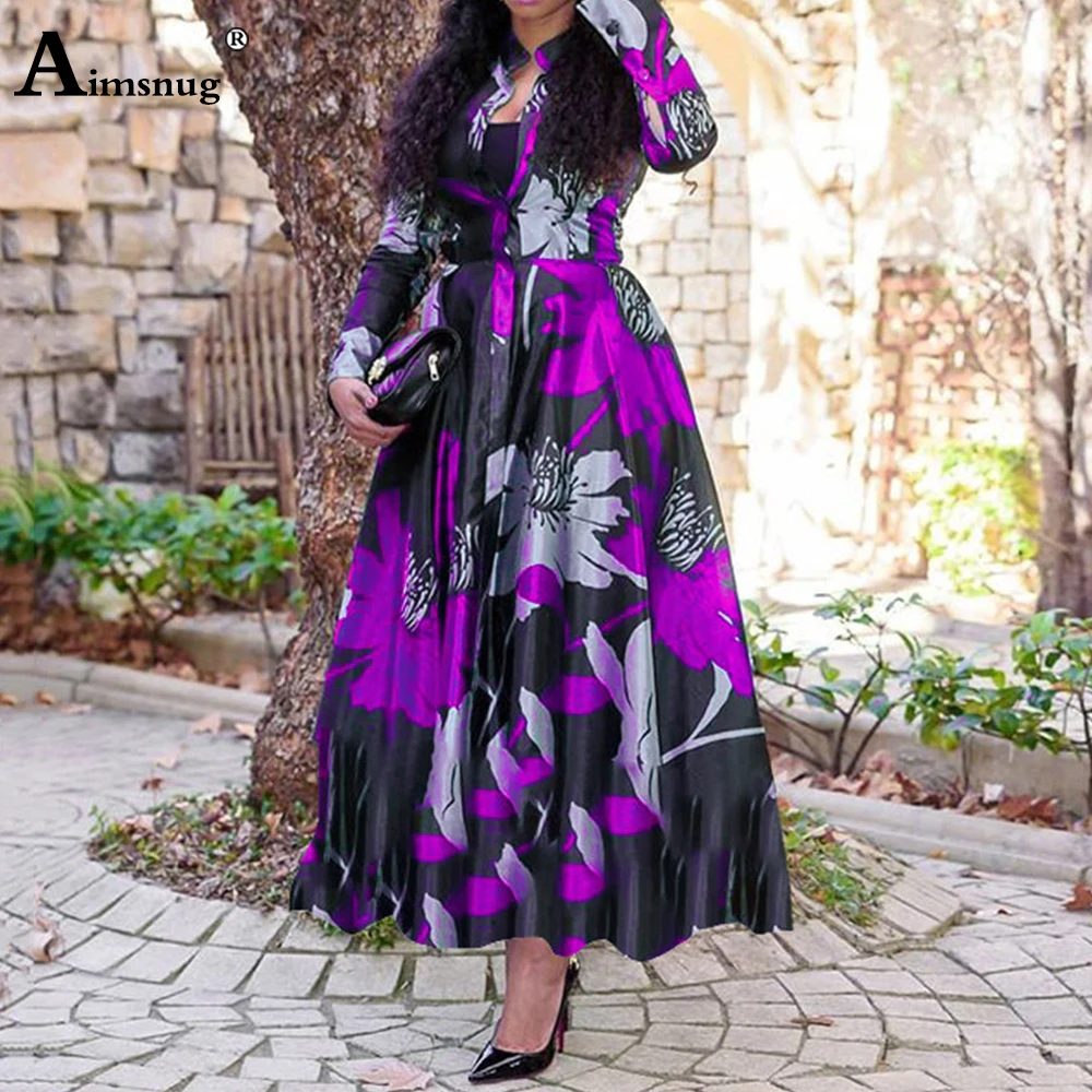 2020 Autumn Women Elegant O-neck Long Dress Patchwork Bohemian Party Dresses Plus size 4XL 5XL Ladies Vintage A-Line Dress Femme