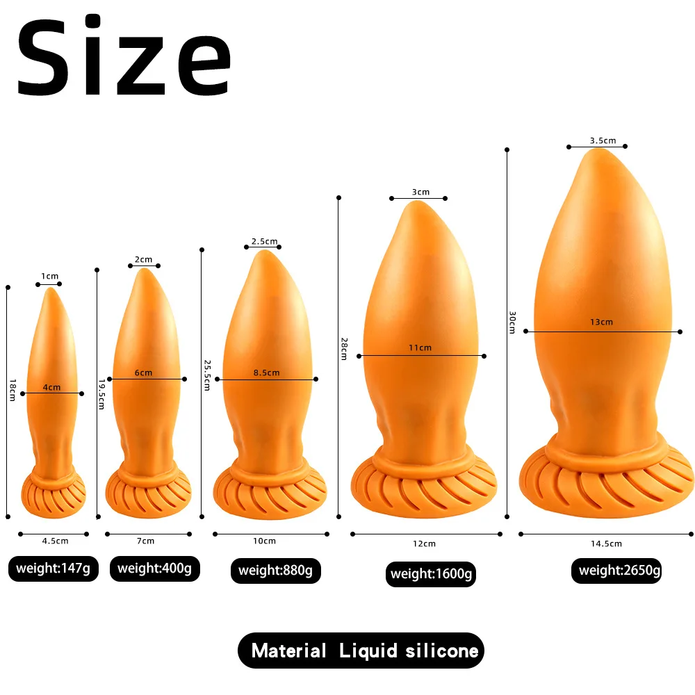 30*13cm Erotic Anal Plug Huge Thick Butt Plug Super Anus Expansion Stimulator Males Prostate Massager Soft Anal Sextoy for Women