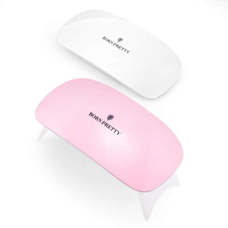 Portable Mini 6W LED Lamp Nail Dryer USB Charge 30s 60s Timer LED Light Quick Dry Nails Gel Manicure For Nail Art