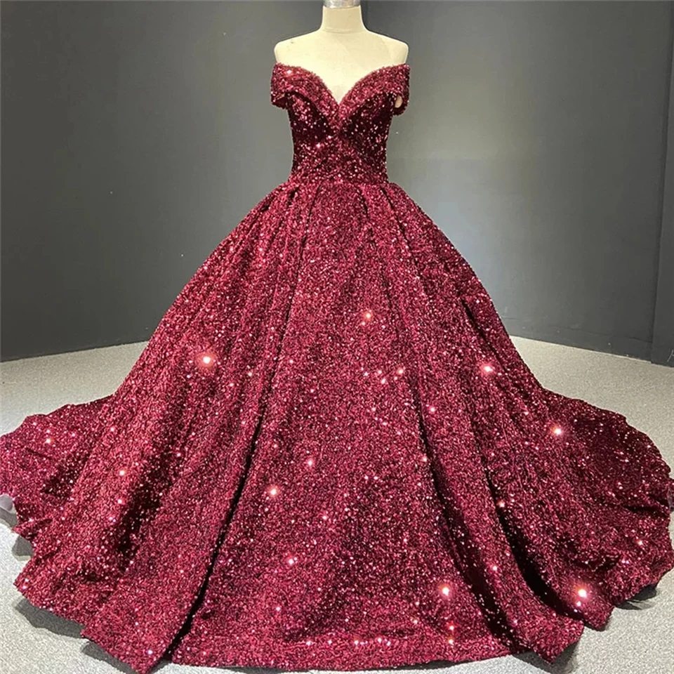 Robe De soirée longue grise pour femmes, luxueuse tenue De soirée De standing, épaules nues, paillettes brillantes, Vintage, 2022