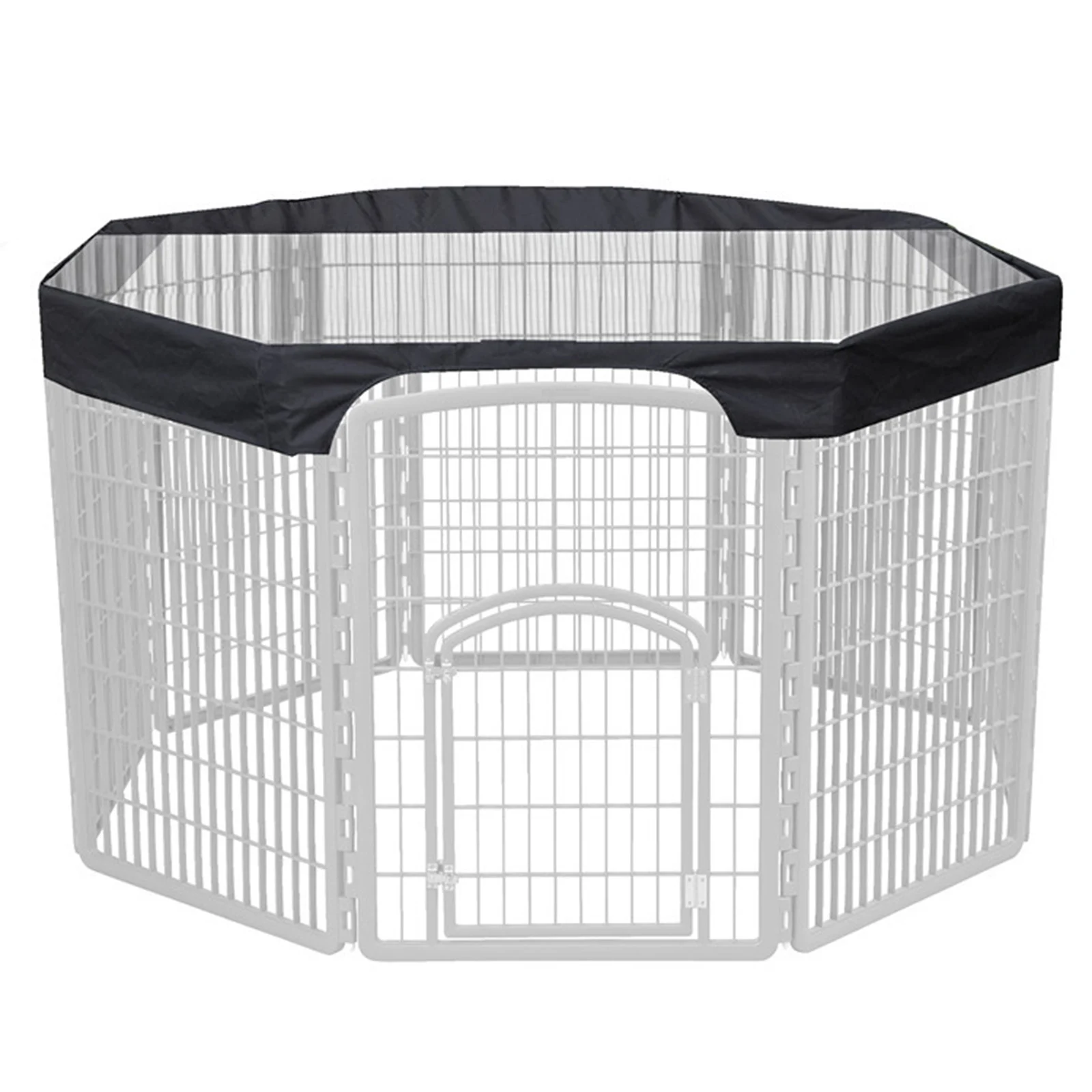 Octagon Pet Playpen Cover Portable Cage Cover Enclosure Dog Puppy Rabbit Outdoor Shade Mesh Fabric Sunscreen Dog Supplies