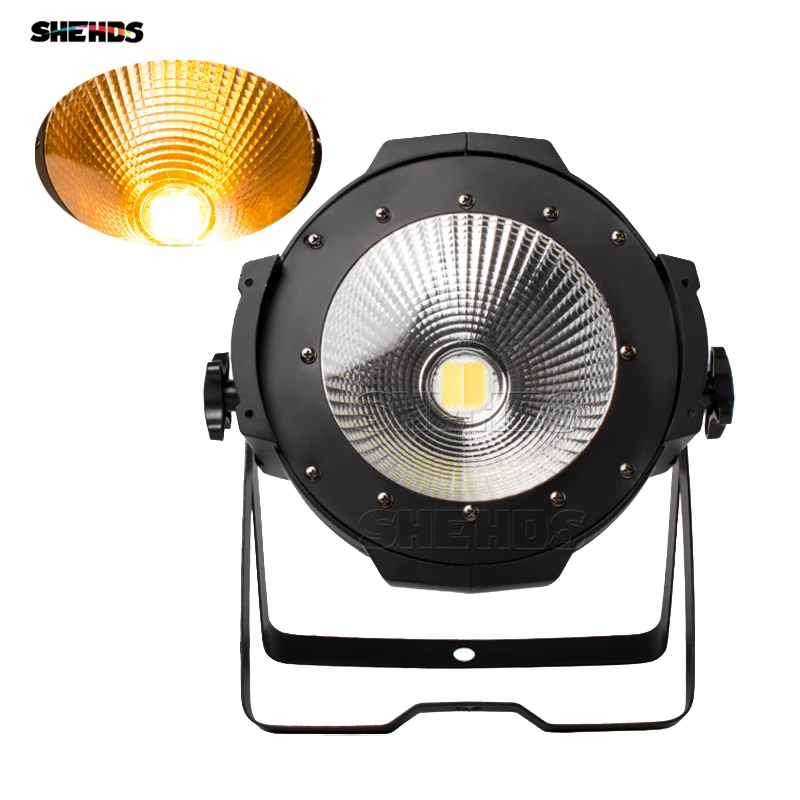 SHEHDS Aluminium LED Par Licht COB 200W Warm Kaltweiß Beleuchtung DMX512 Licht Disco Live Musik Leistung Kirche