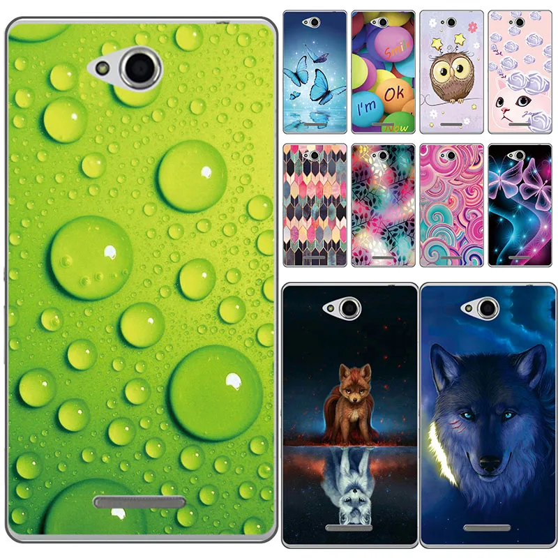 Case for Sony Xperia E4G 2033 E2003 E2053 E2006 Cover Silicone Soft TPU Protective Phone Cases Coque