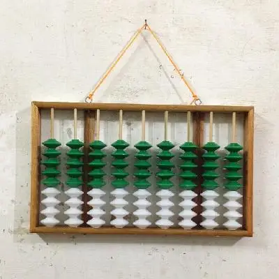 

Chinese Abacus 9 Column 9 Beads Wood Hanger Big Size NON-SLIP Abacus Chinese Soroban Tool In Mathematics Education for Teachers