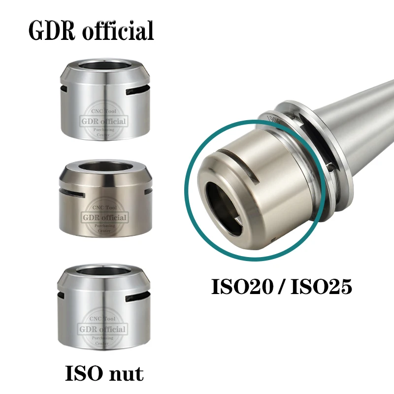 ISO Nut ER11MS ER16MS ER20MS Nut ER11 ER16 ER20 Nut ER MS Nut stainless steel nut For  Milling Cutter Router Bit Holder