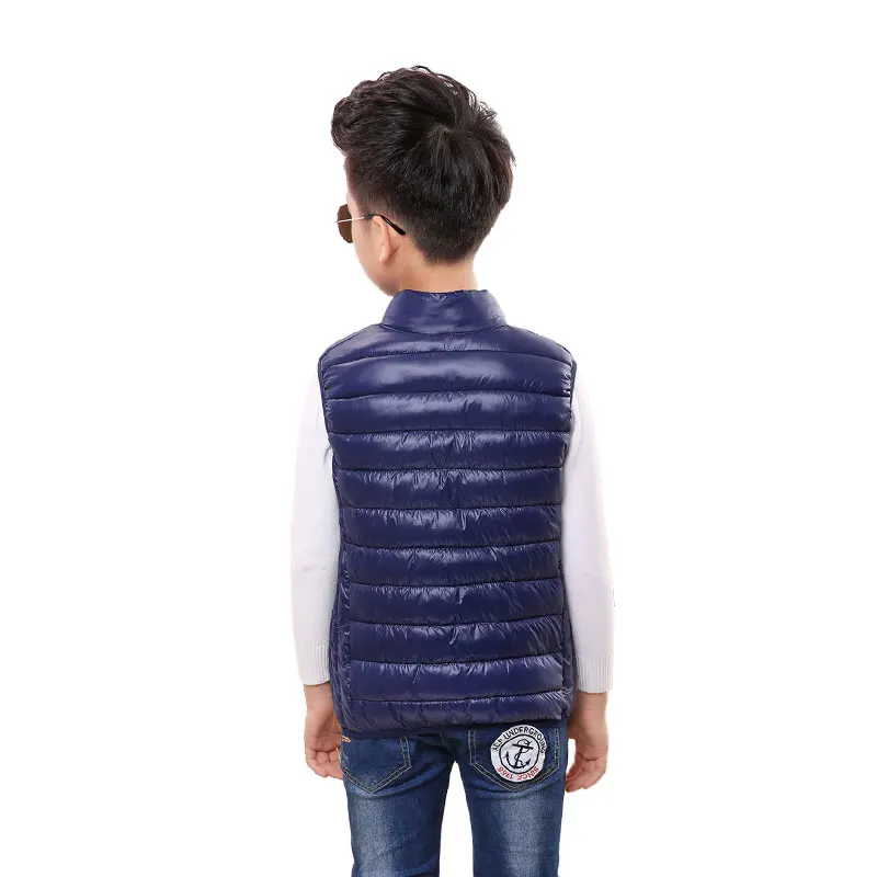 Chaqueta sin mangas para niños y niñas, chaleco bonito de plumón, ropa de otoño, abrigo cálido de algodón