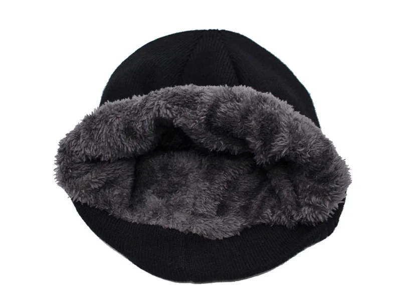 Mode Gestrickte Hut Männer Winter Hüte Für Frauen Skullies Beanies Capentrock Beanie Hut Pelz Gorro Dicke Warme Motorhaube männer Winter Kappe – Detail 8