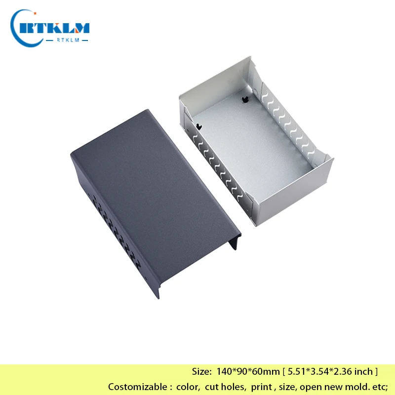 Iron junction box desktop metal instrument enclosure Iron enclosure DIY custom electrical box Iron instrument case 140*90*60mm
