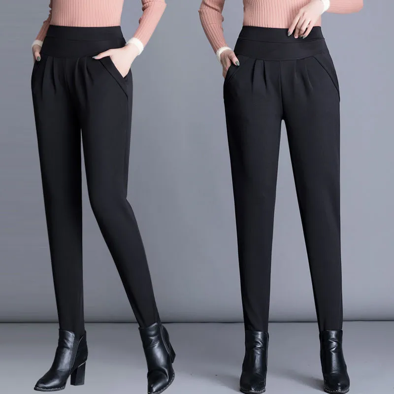 Women Pencil Pants 2019 Autumn High Waist Ladies Office Trousers Casual Female Slim Bodycon Elastic Leggings Pantalones Mujer 4X