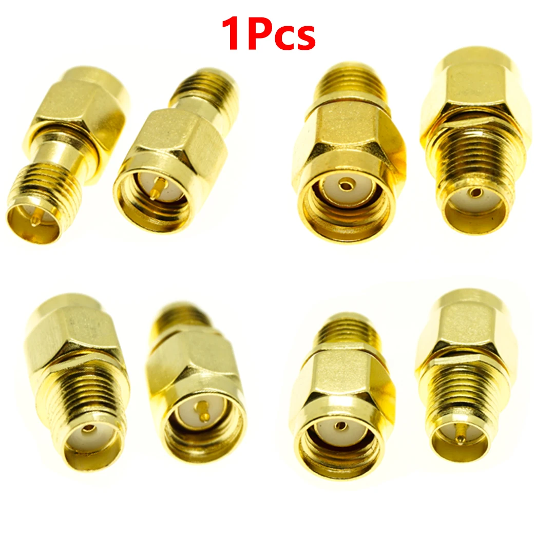 

SMA to SMA RP-SMA Male Female RPSMA Jack RF Connector Straight Gold Plating Adapter