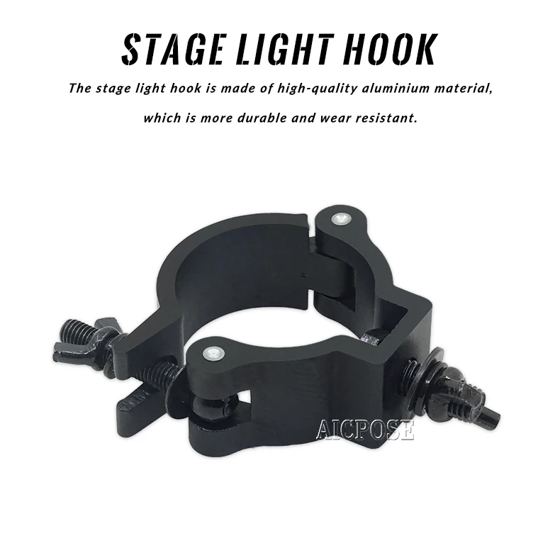 LED Par Light Hook Aluminium legierung Light Clip profession elle Bühnen ausstattung DJ Club Zubehör geeignet für Rohr durchmesser 48-51mm – Detail 1