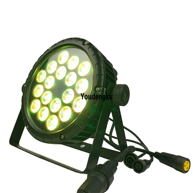 2pcs 18x10w rgbw par led 4 in 1 ip65 waterproof par for Disco DJ bar stage Lighting